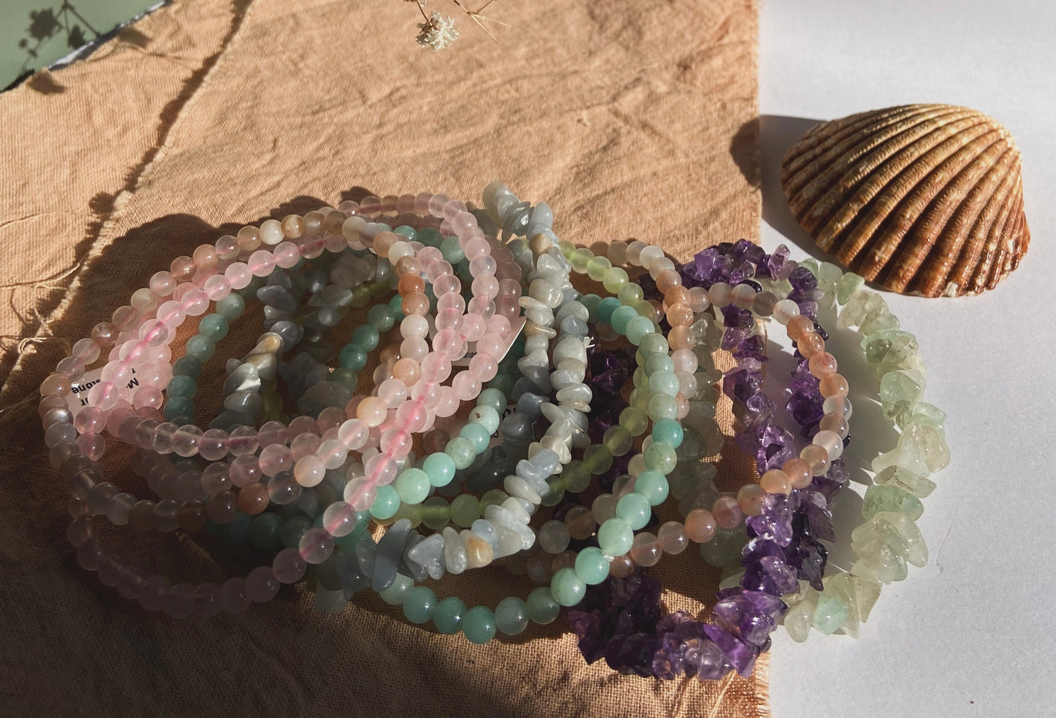 Pulseras de Mineral 6mm