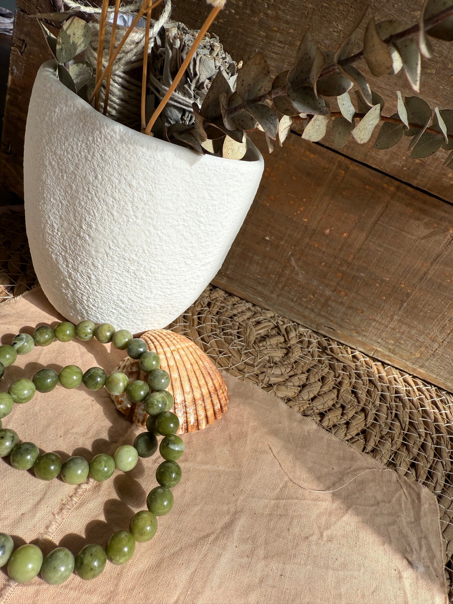 Pulsera Jade de Tailandia 8mm (Abundancia y Prosperidad)