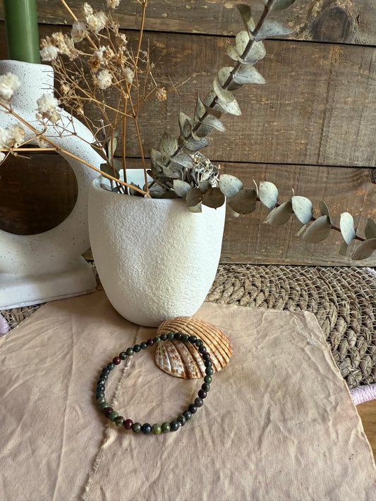 Pulsera Sangre de Dragón 4mm (Fuerza, Vitalidad y Confianza)