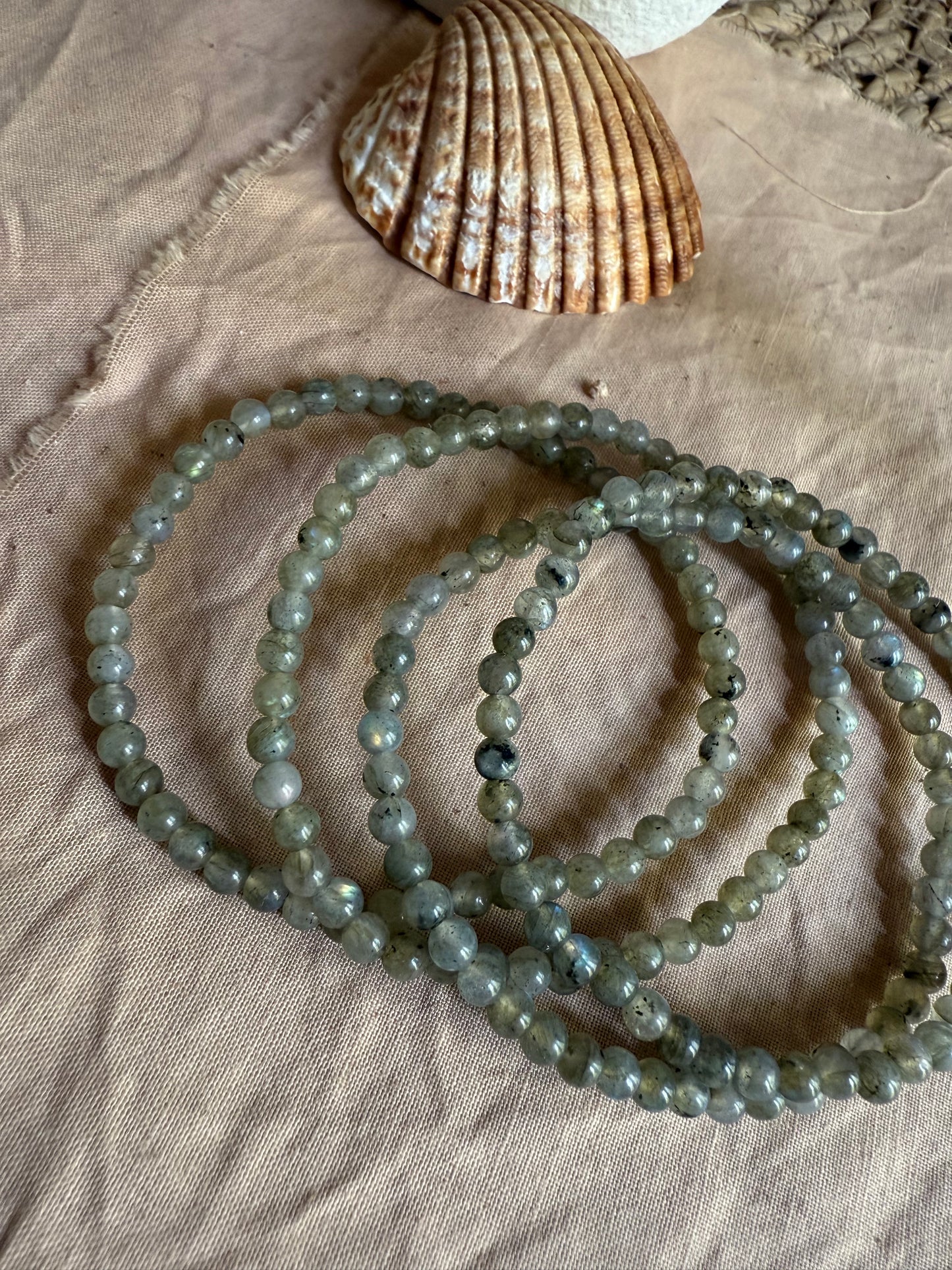 Pulsera Labradorita 4mm (Transformación, Protección y Equilibrio)