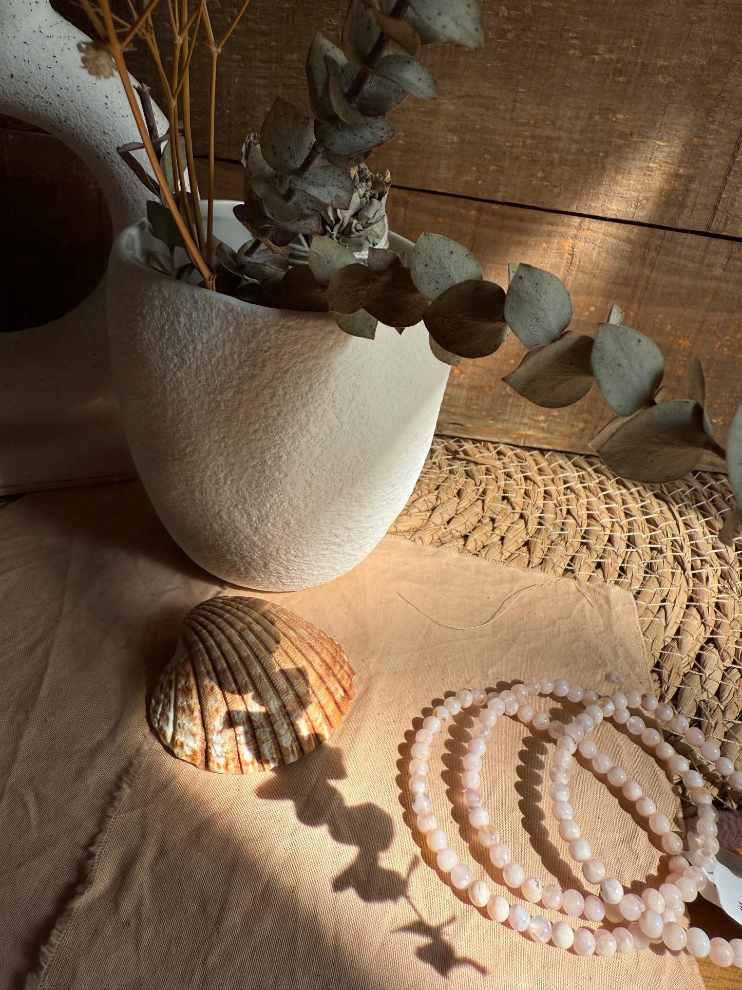 Pulsera Agata con Flor de Cerezo 4mm (Equilibrio y Renacer)