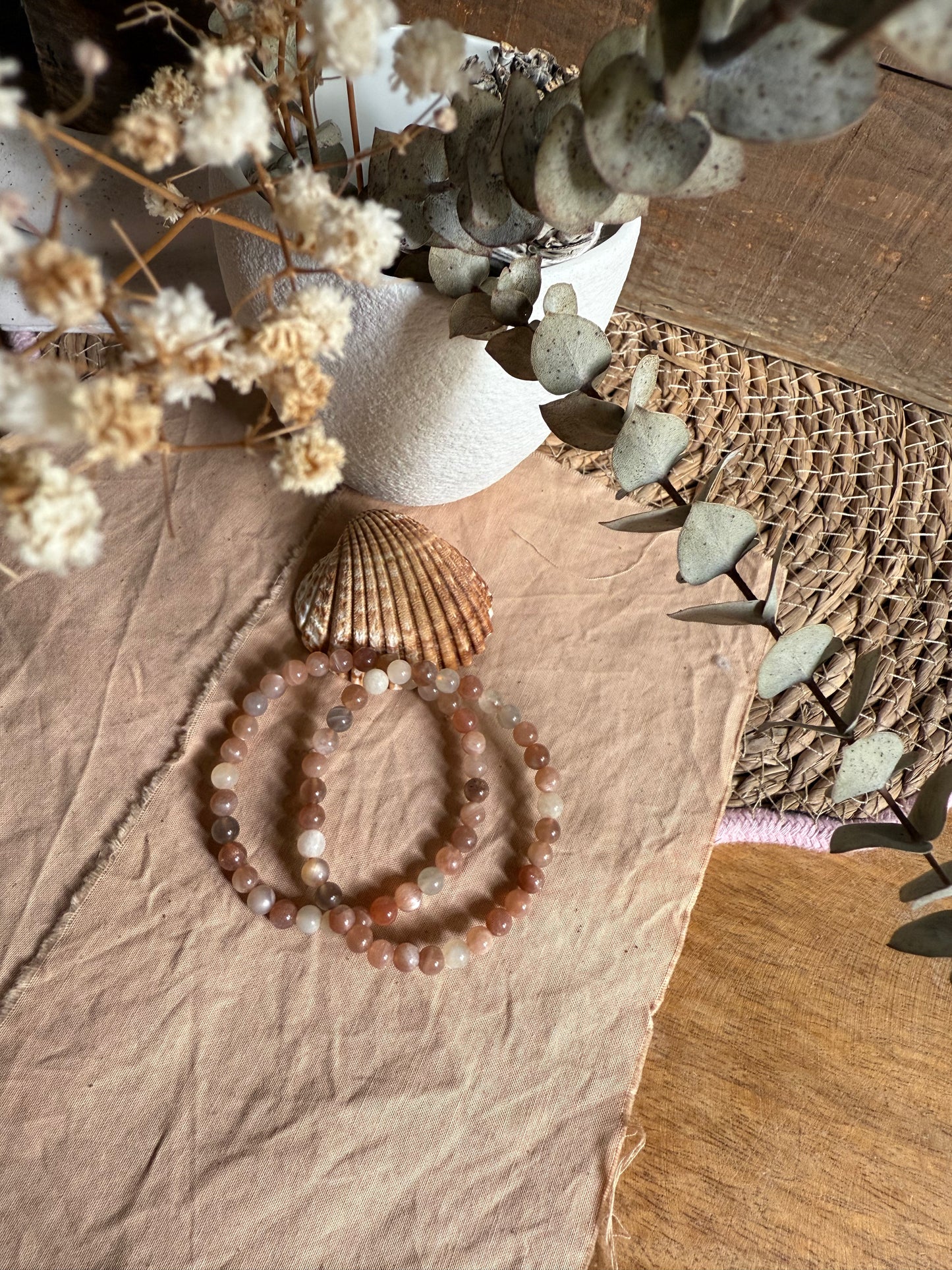 Pulsera Adularia 6mm (Equilibrio emocional y Renovación)