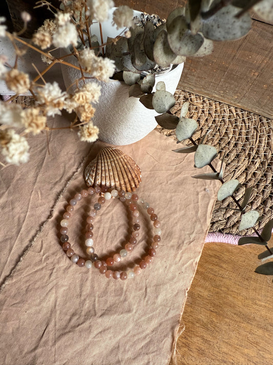 Pulsera Adularia 6mm (Equilibrio emocional y Renovación)