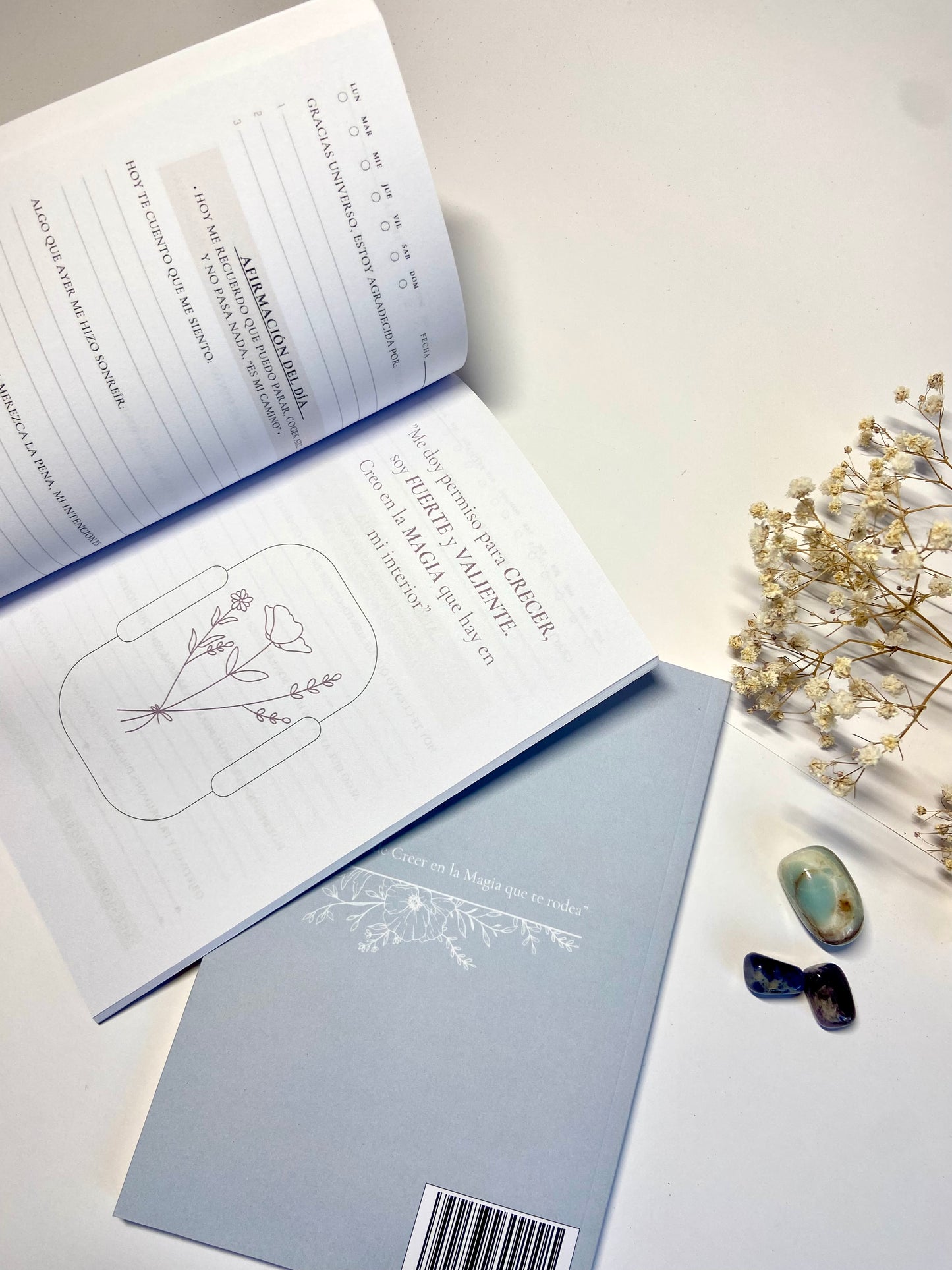 Journal de Gratitud Manos Corto Azul